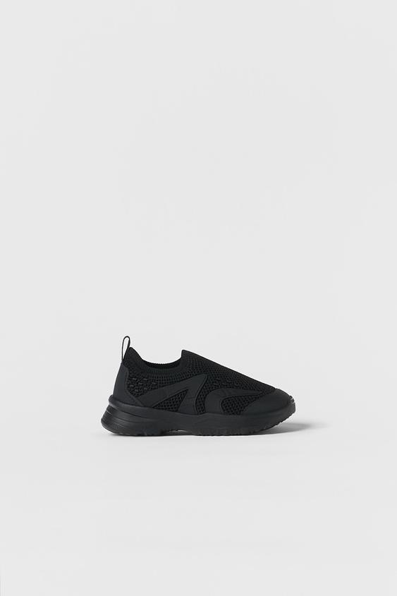 Zara - Baby/ Sock Style Sneakers - Black - Unisex