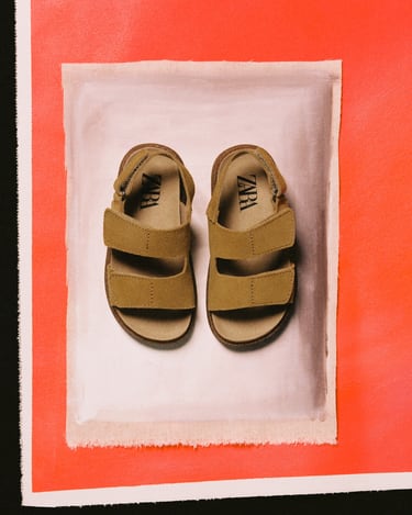 Image 0 of BABY/ LEATHER SANDALS from Zara