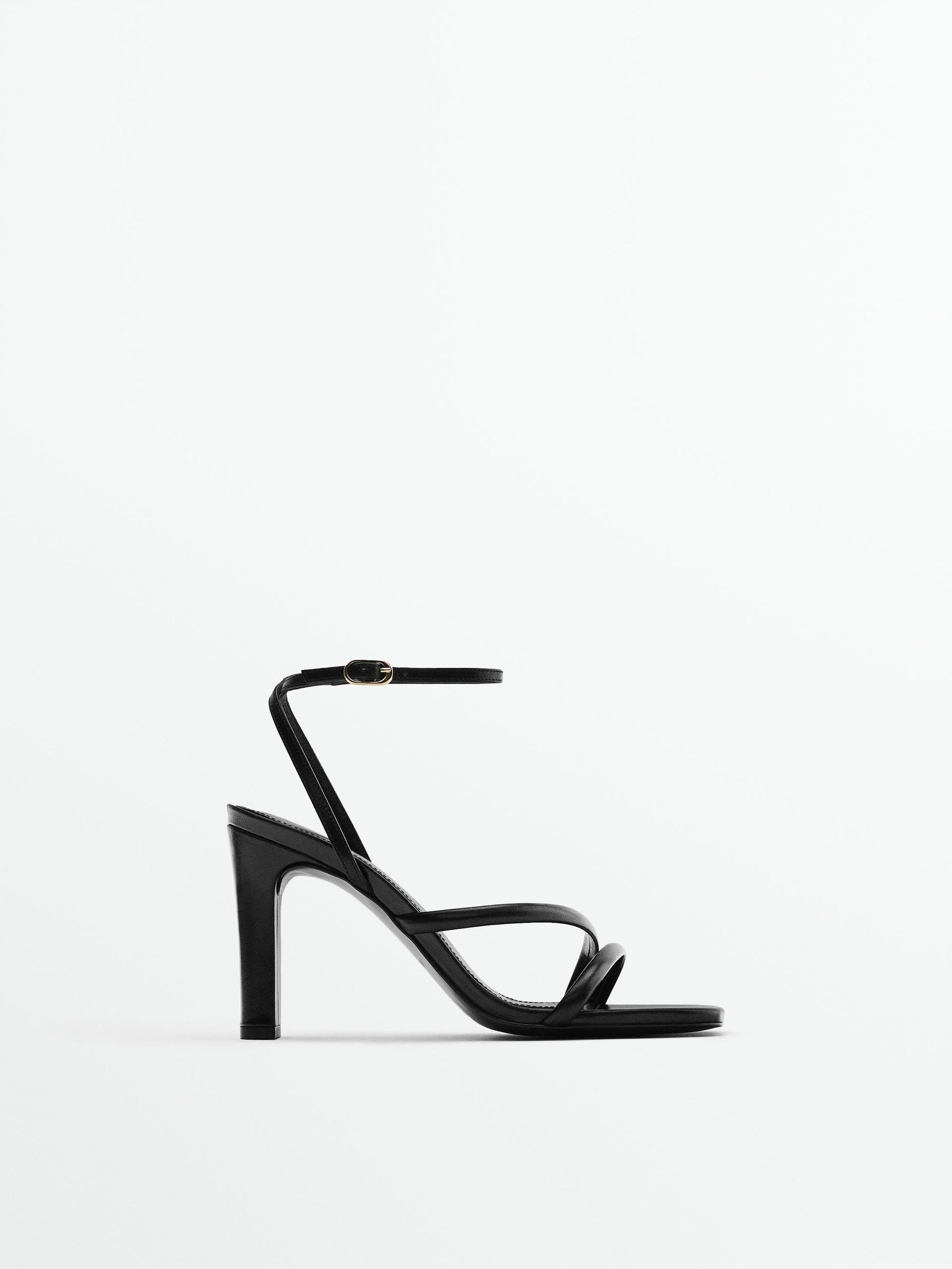 Zara black and white sandals Clearance