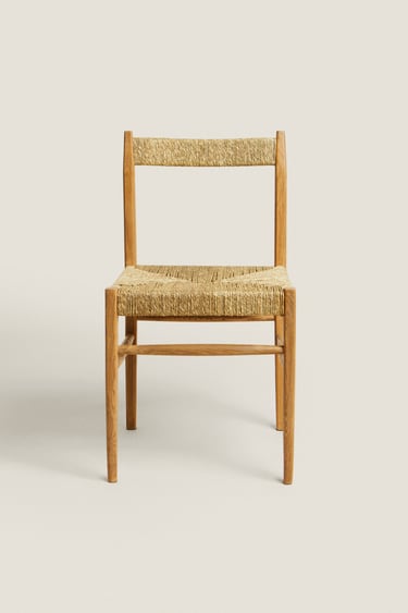Image 0 of ASH AND JUTE CHAIR from Zara