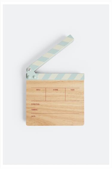 Image 0 of WOODEN FILM CLAPPERBOARD from Zara