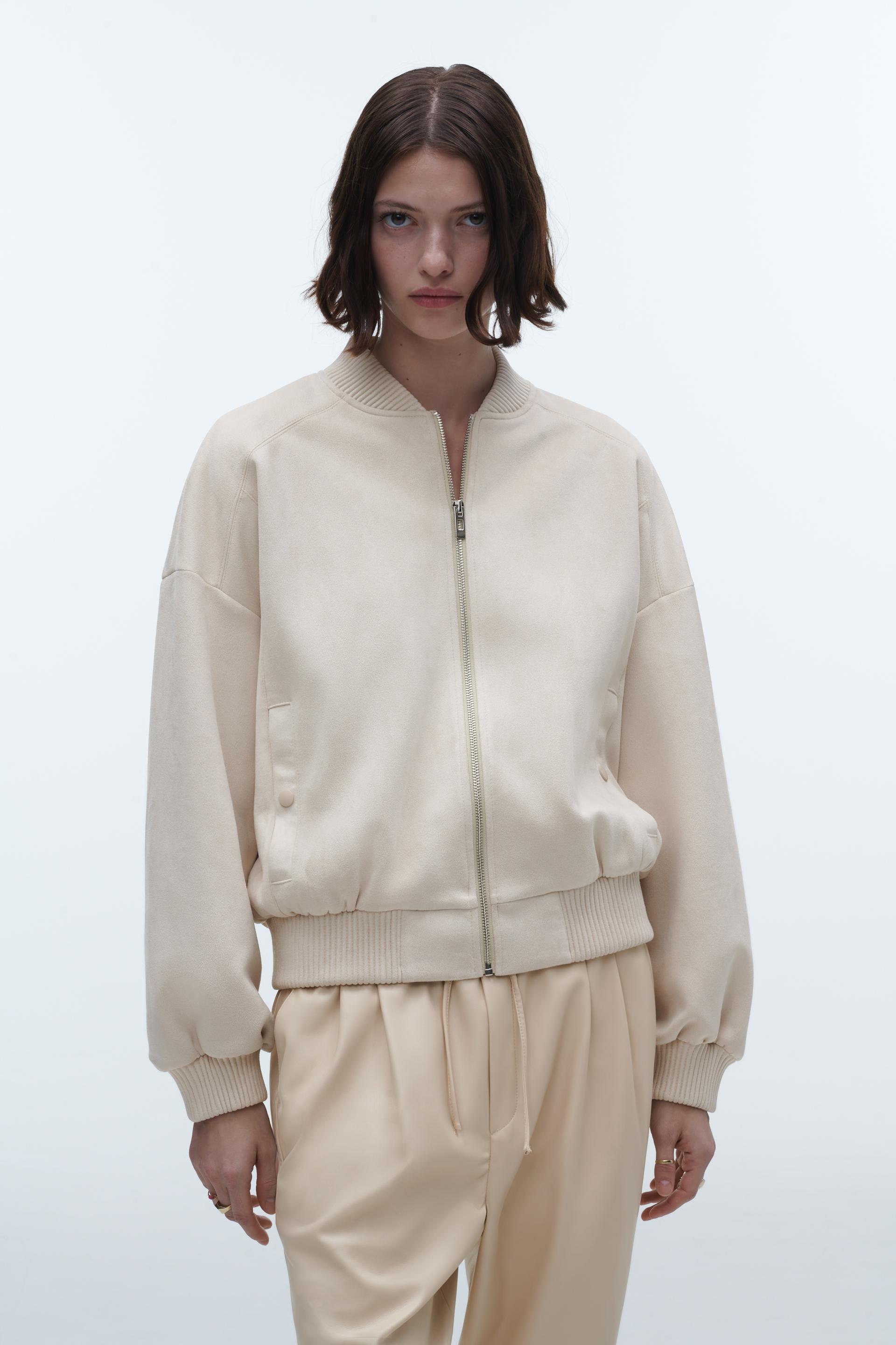 Zara suede bomber Clearance