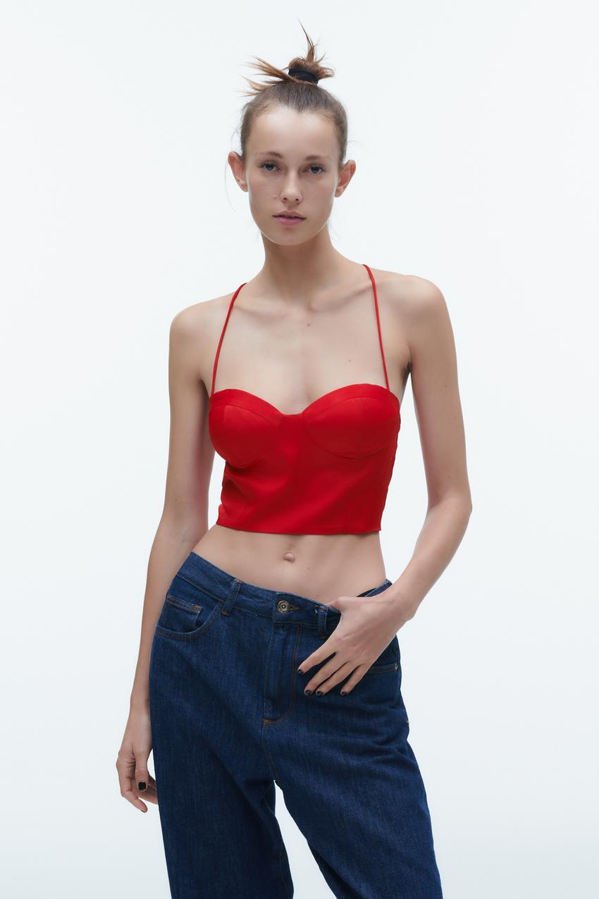 Zara red top Clearance