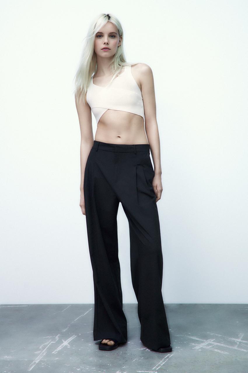 Zara wrap crop top Clearance