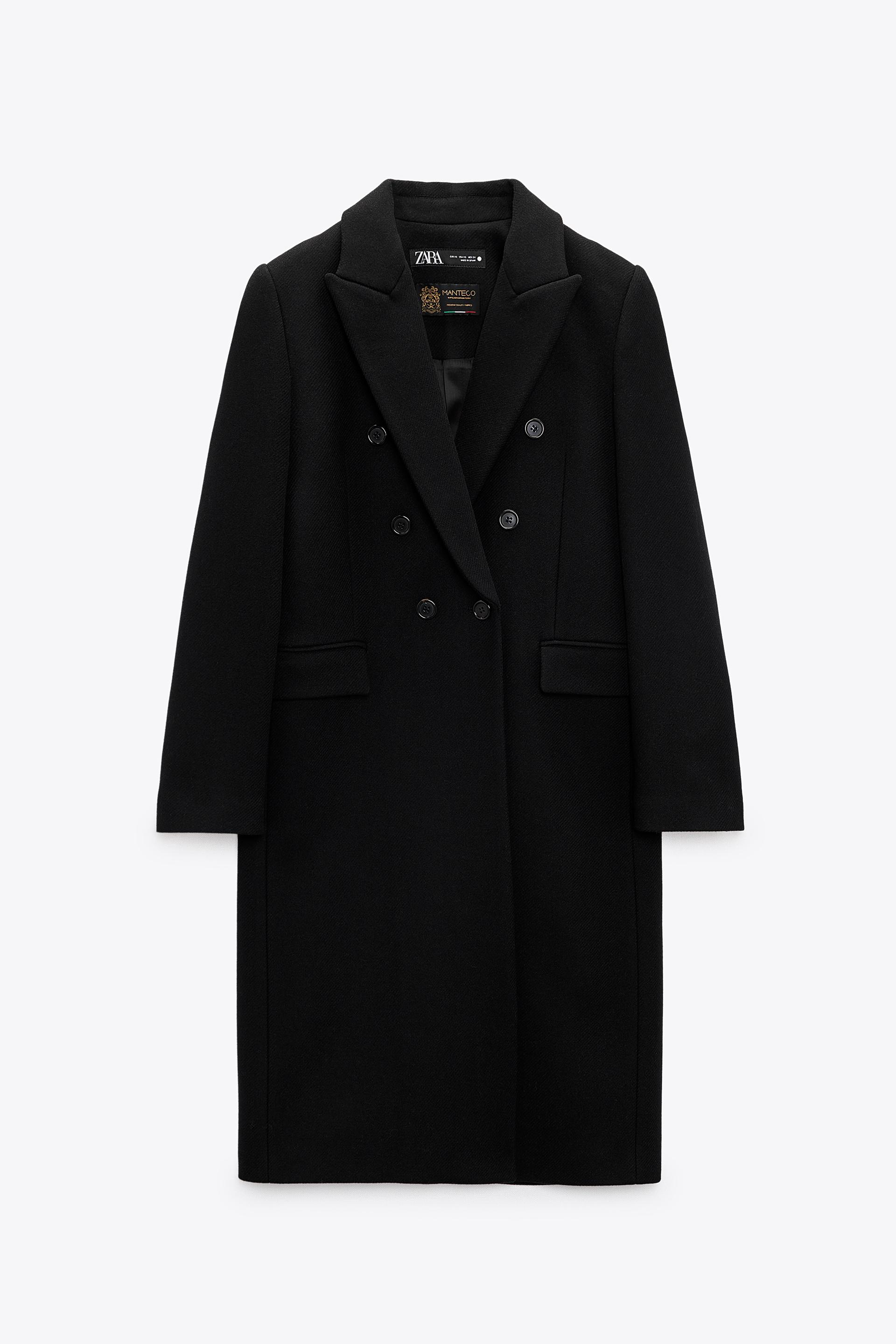 Double breasted zara coat Clearance