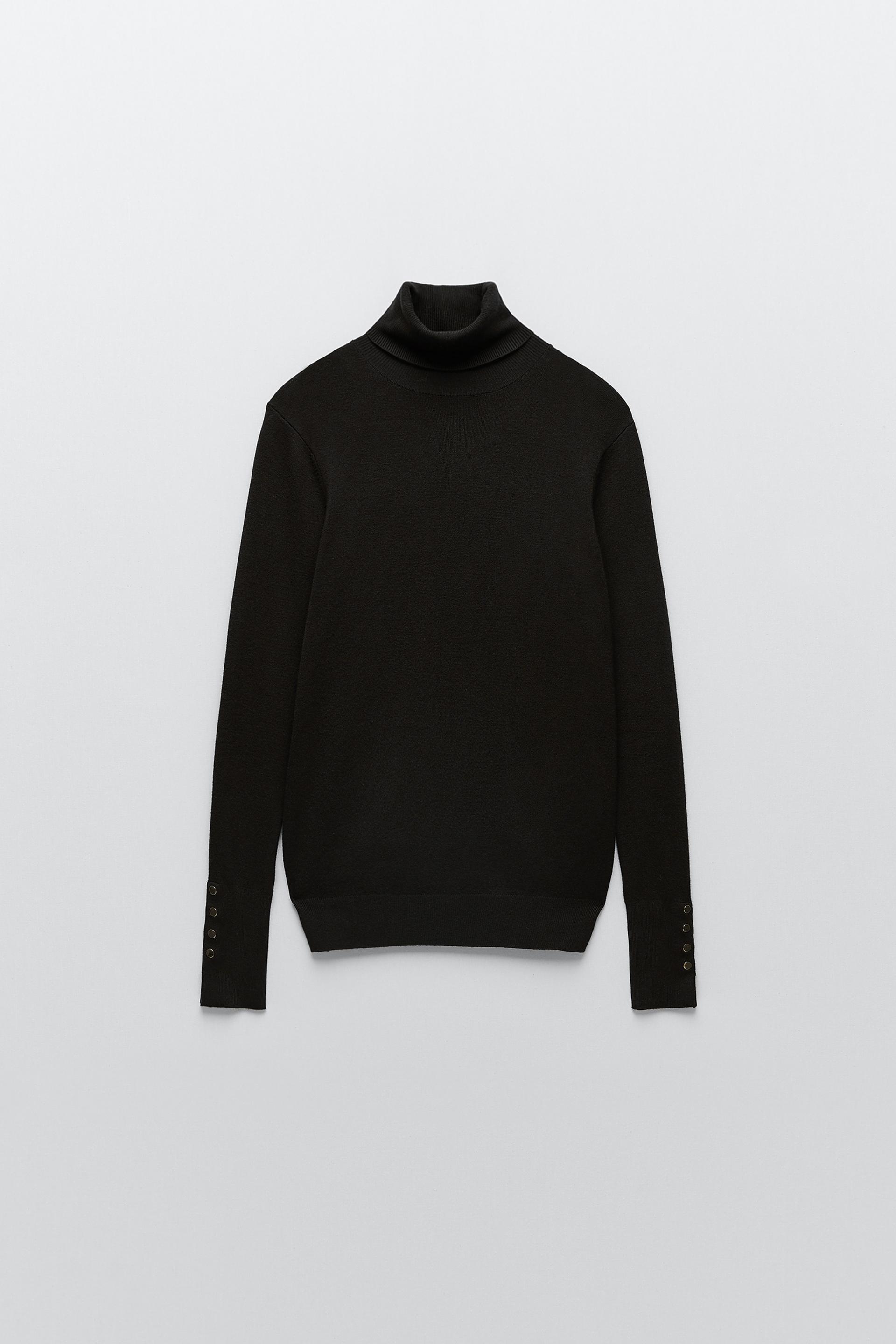 Zara black high neck jumper Clearance
