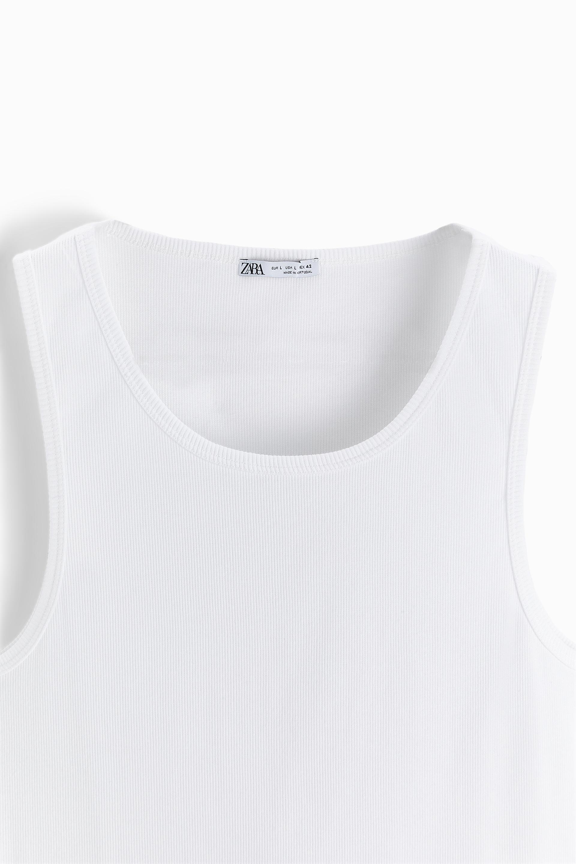 White tank zara clearance