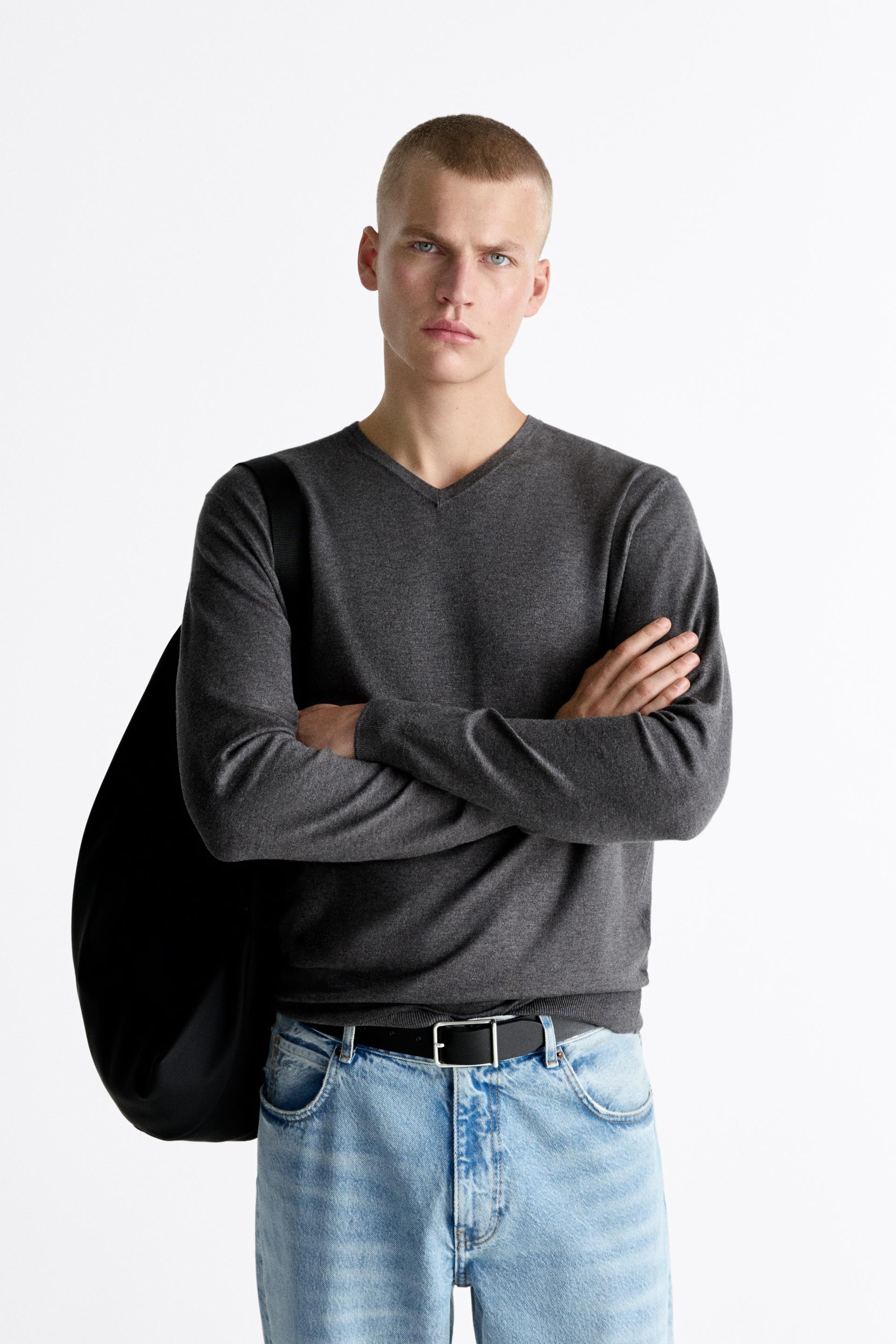BASIC COLOURED SWEATER - Navy blue | ZARA South Africa