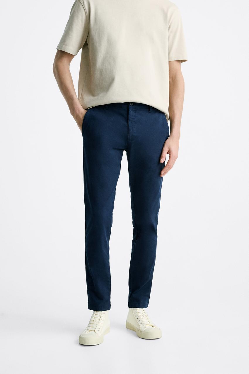 Zara navy chinos Outlet