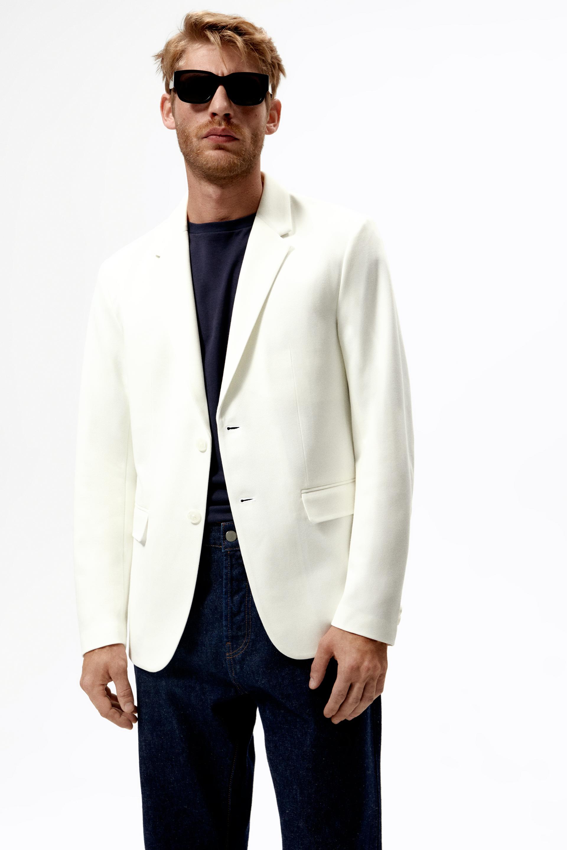 Zara white blazer men Clearance