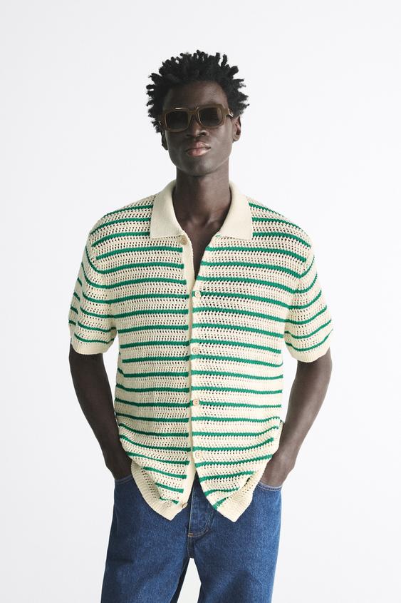 knit shirt mens