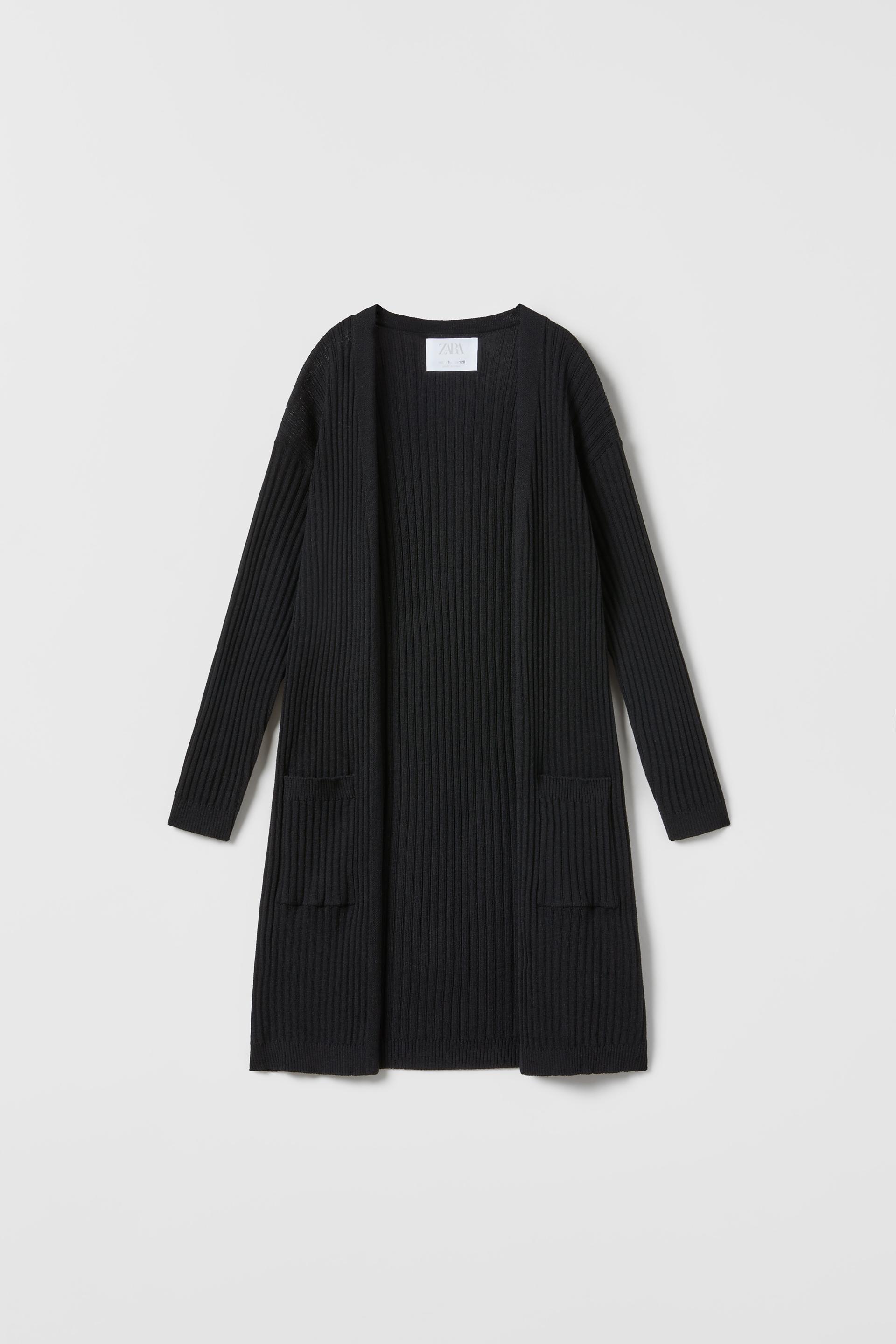 Long knit cardigan zara Clearance