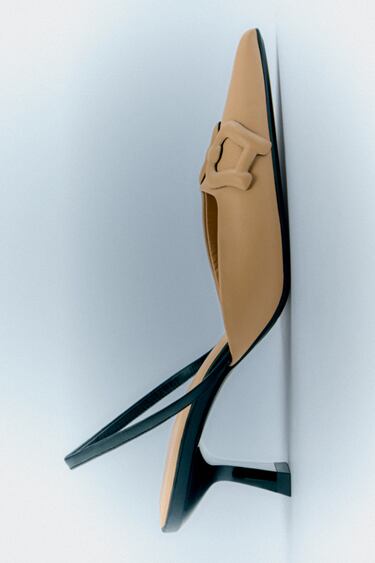 Image 0 of HIGH-HEEL SLINGBACK SHOES WITH RAISED DETAIL from Zara