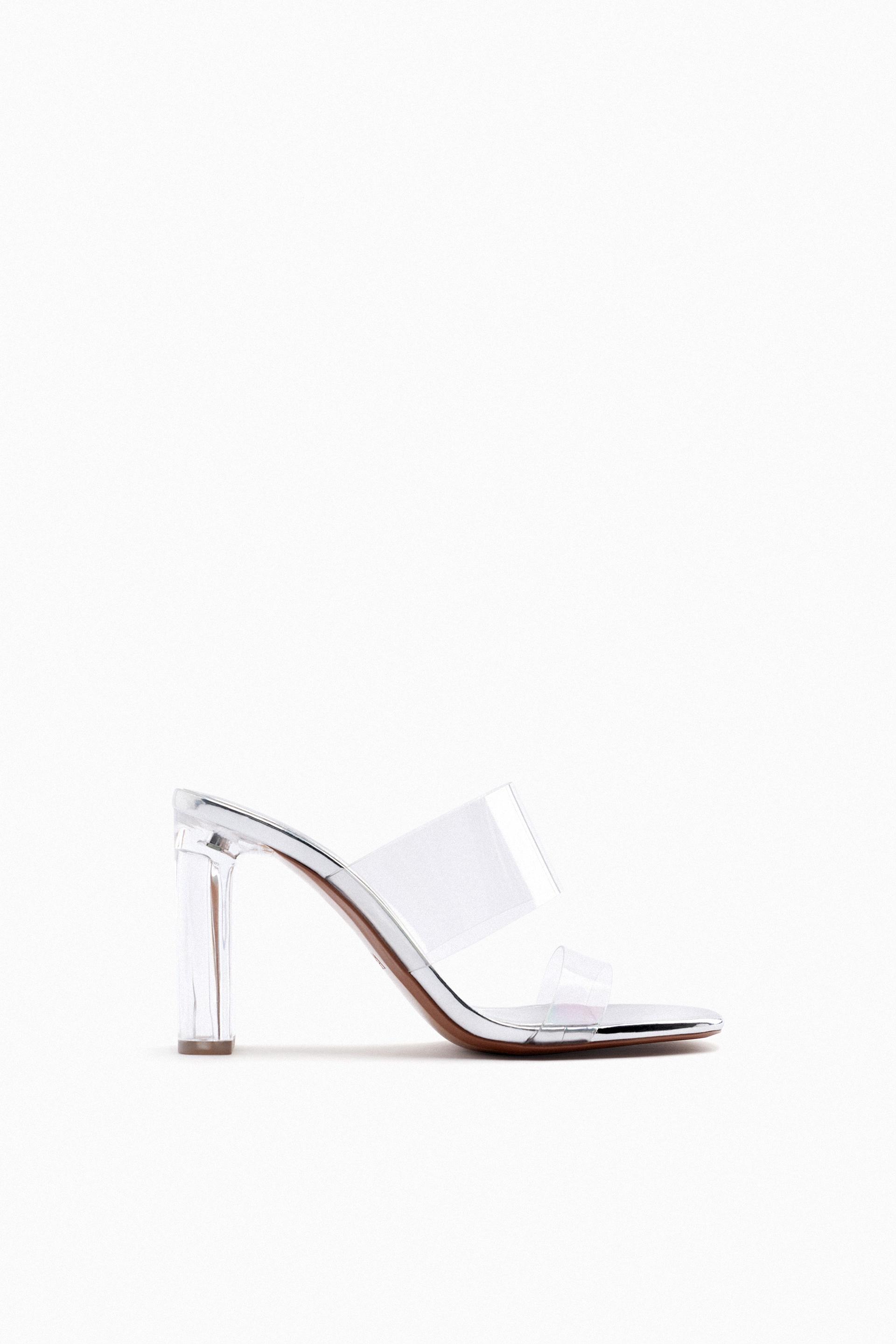 Zara black clear heels Outlet