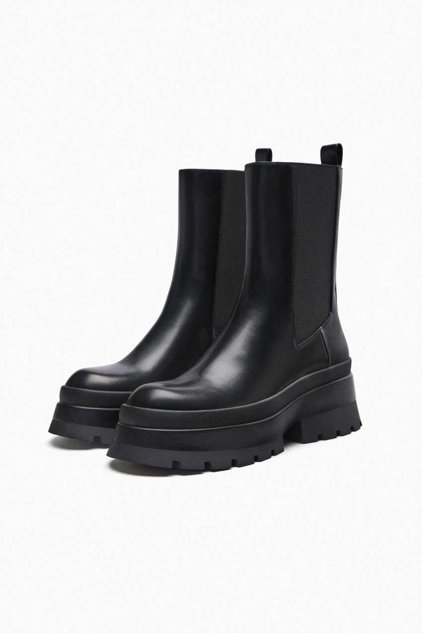Zara basic black boots Clearance