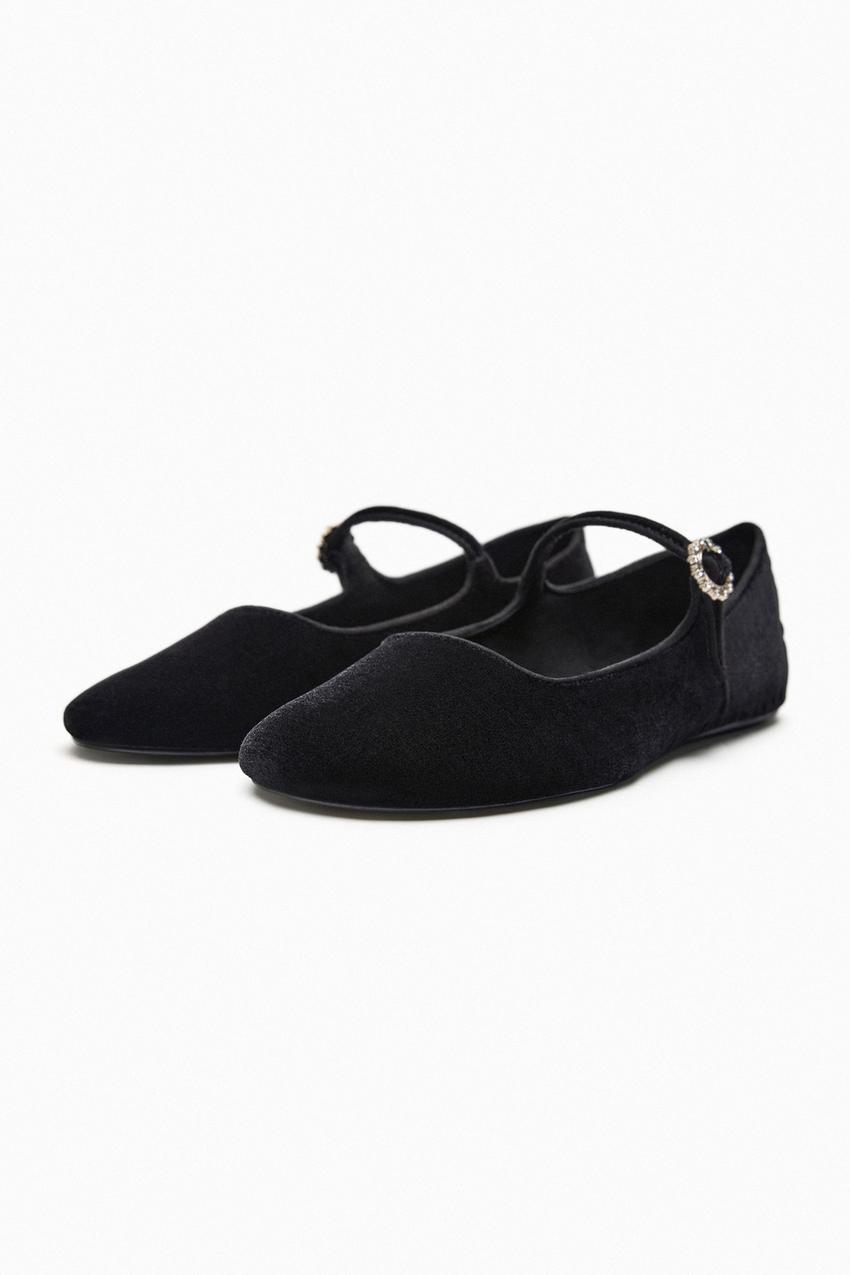 Zara suede flats Clearance