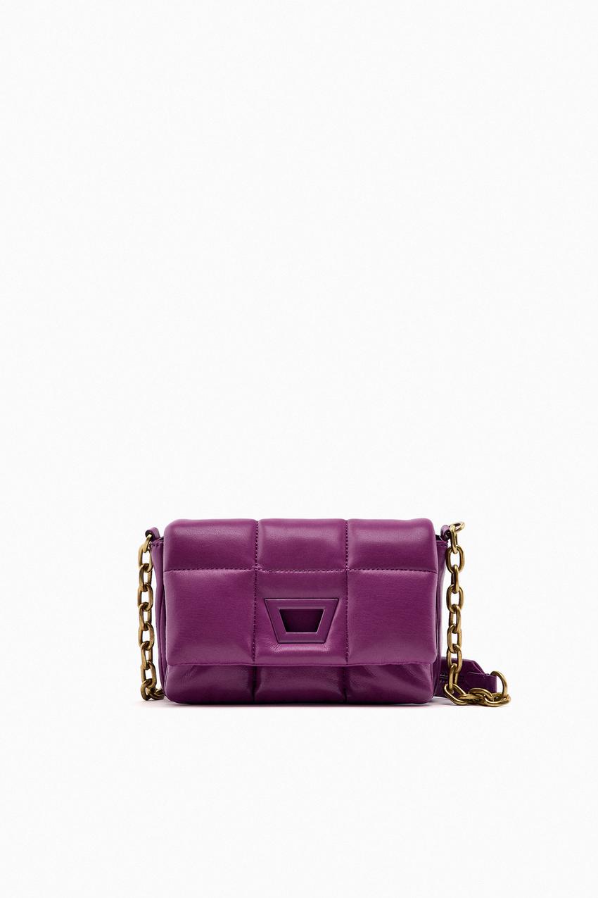 Zara metallic crossbody bag Clearance