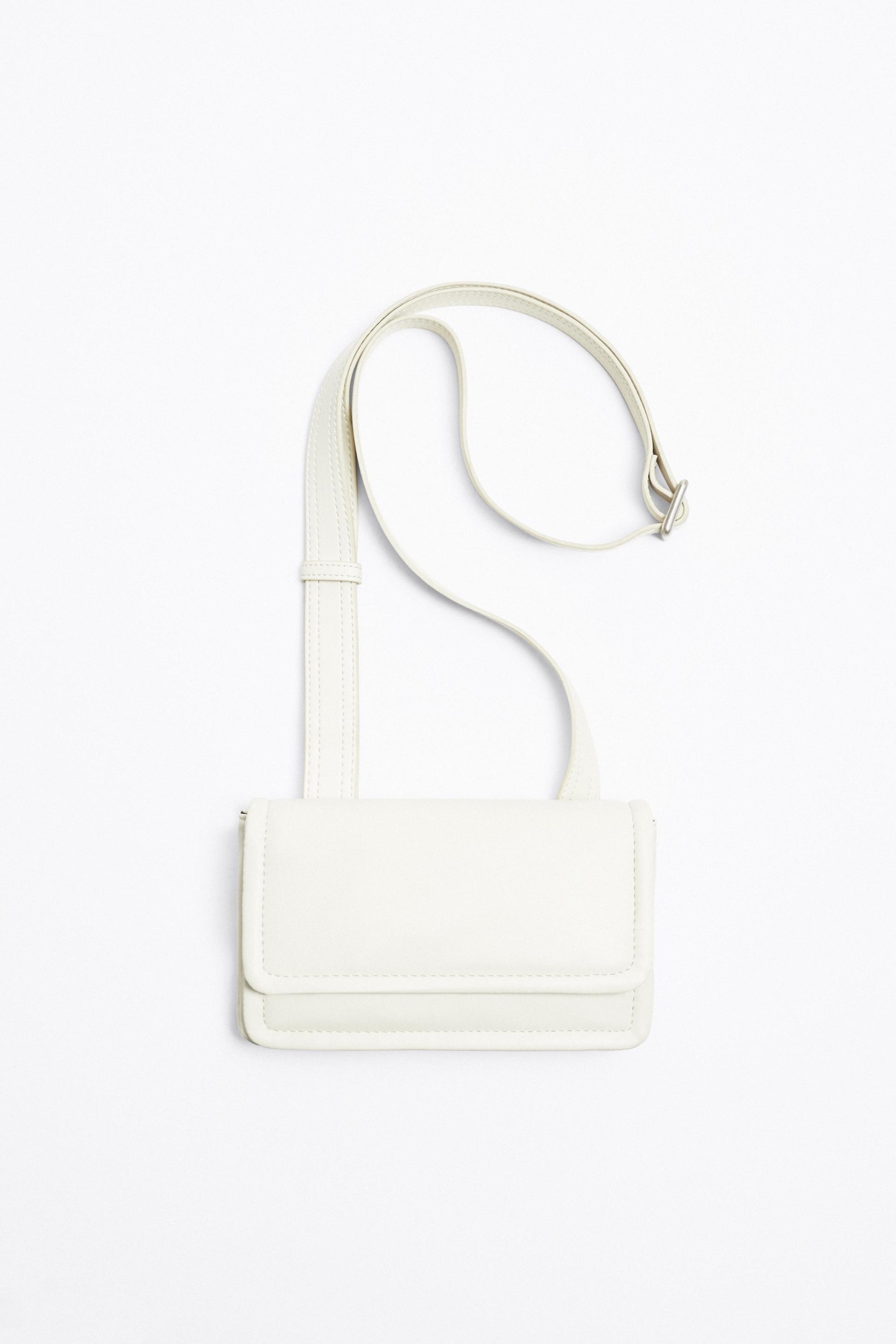Zara white crossbody bag clearance