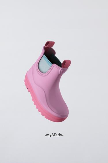 РЕЗИНОВЫЕ САПОГИ — Розовый от Zara — изображение 0