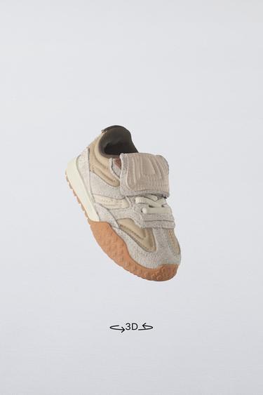 Zara TONGUE ATHLETIC SNEAKERS - Off White - Image 0