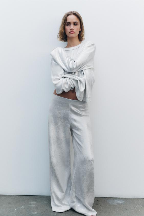 Women s Palazzo Wide leg Trousers ZARA Australia