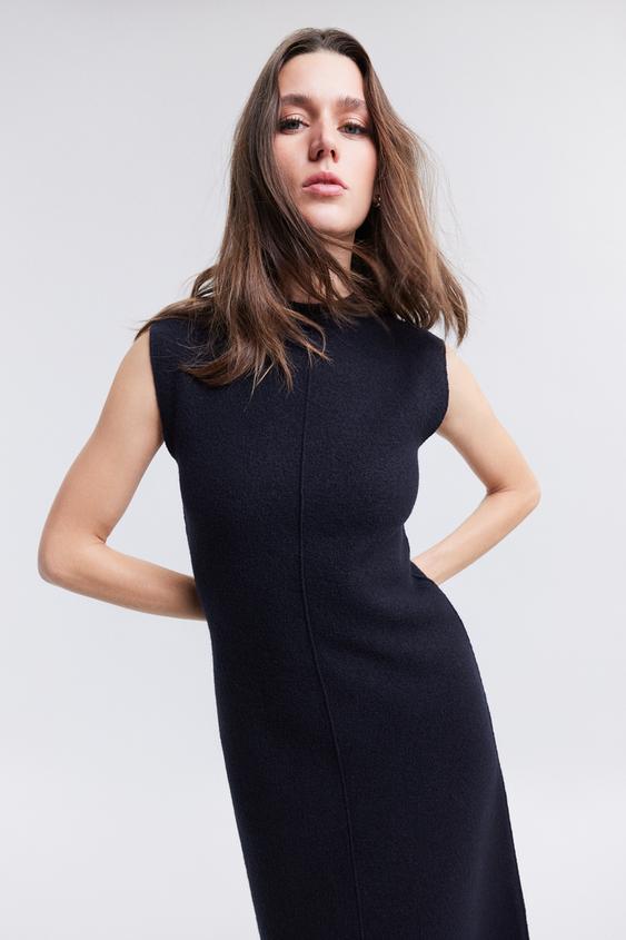Polo neck 2024 dress zara