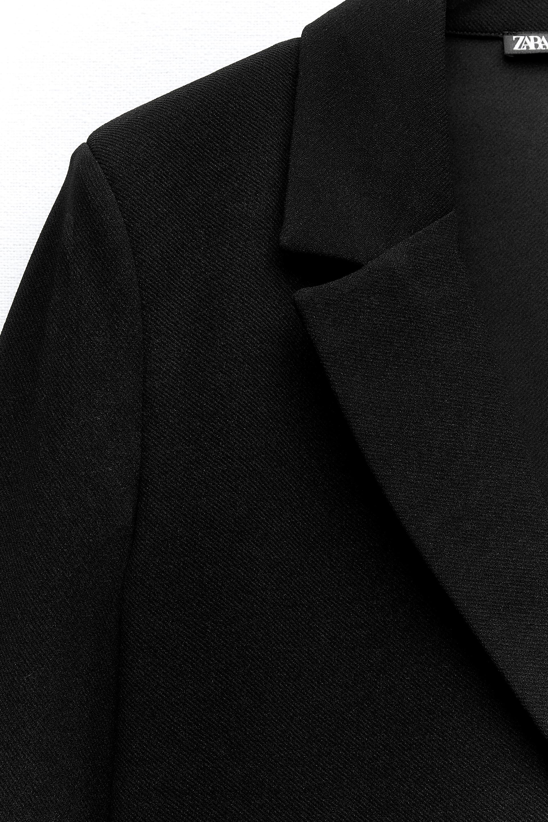 Robe fluide sales a revers zara