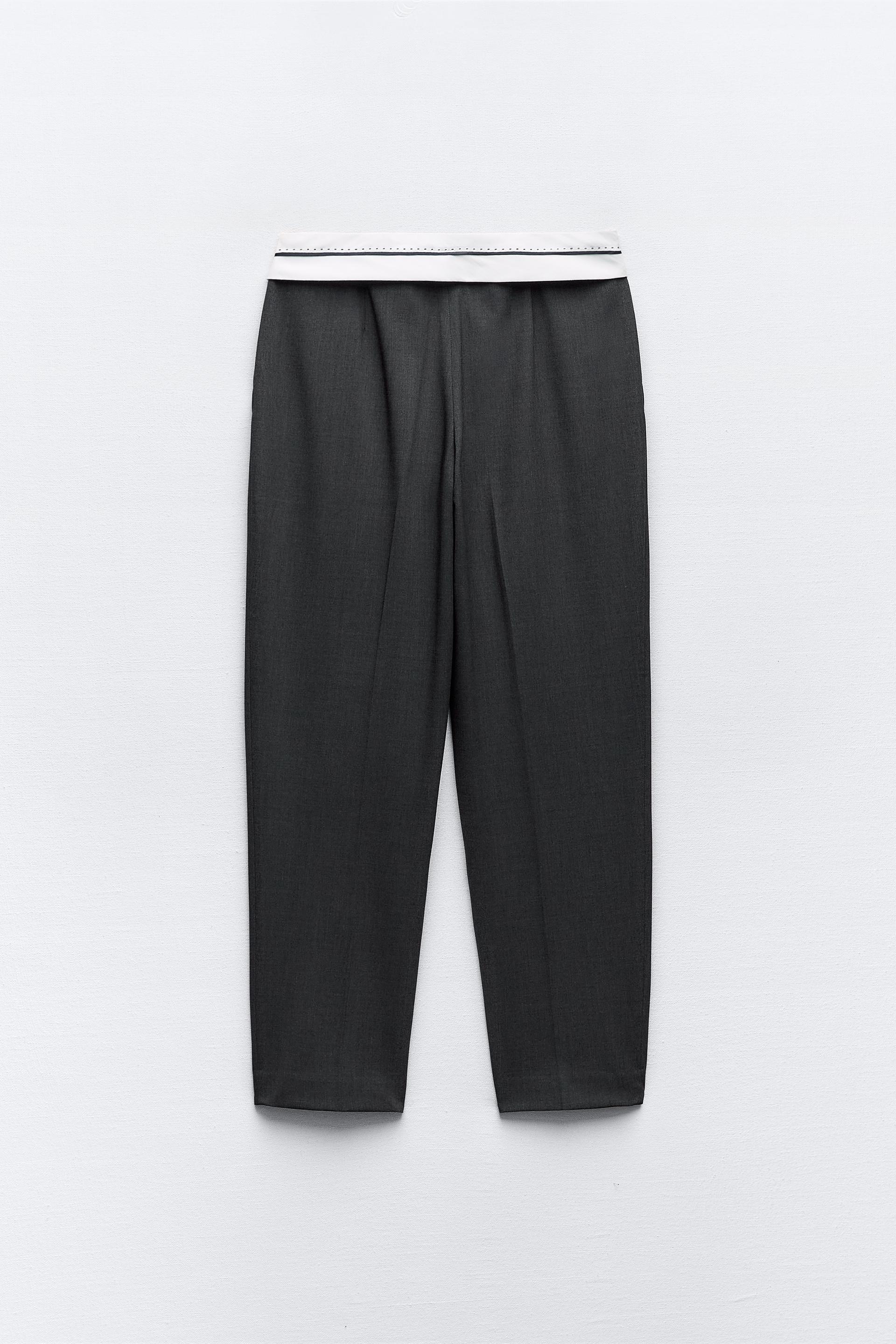 Pantalon violet femme zara sales