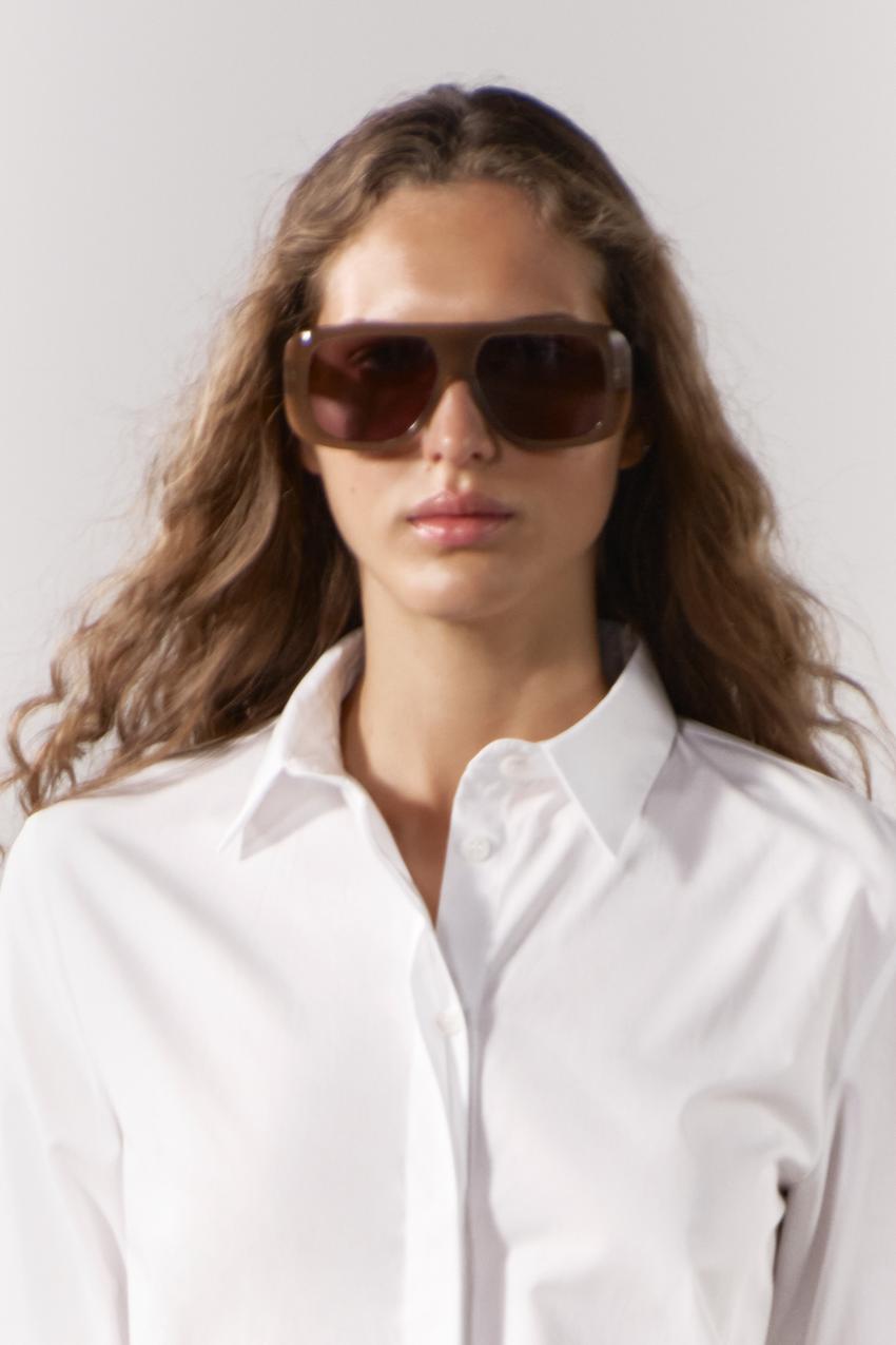Camisa popelin volantes zara hot sale