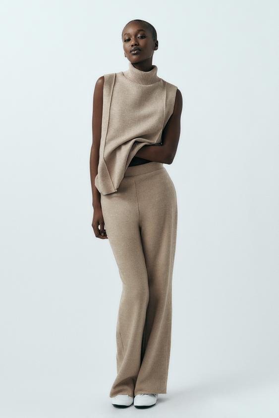 Pantalon fluido pinzas zara deals