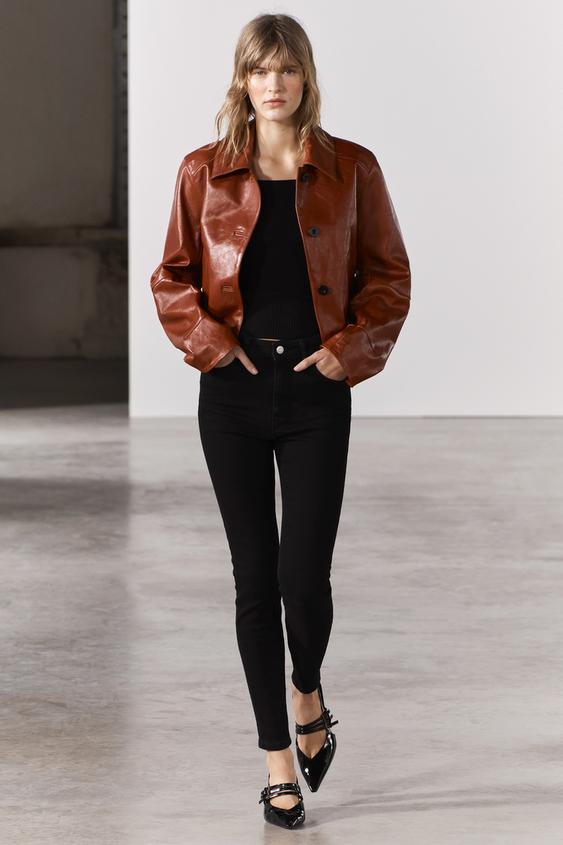 Jean fente cheville best sale zara
