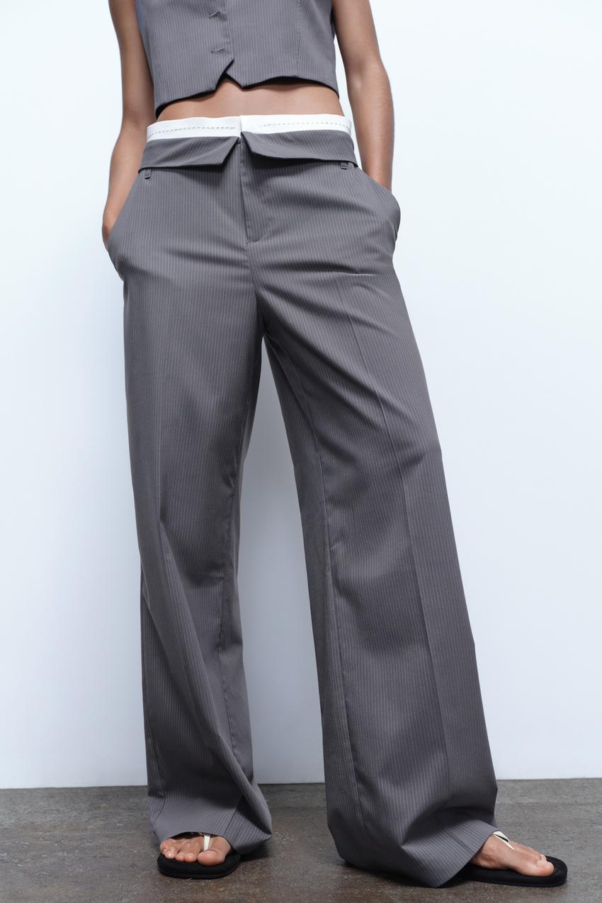 Pantalon à pont best sale zara