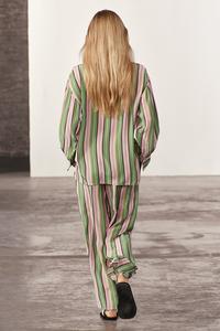 ENSEMBLE CHEMISE ET PANTALON PYJAMA RAYURES Blanc ZARA France