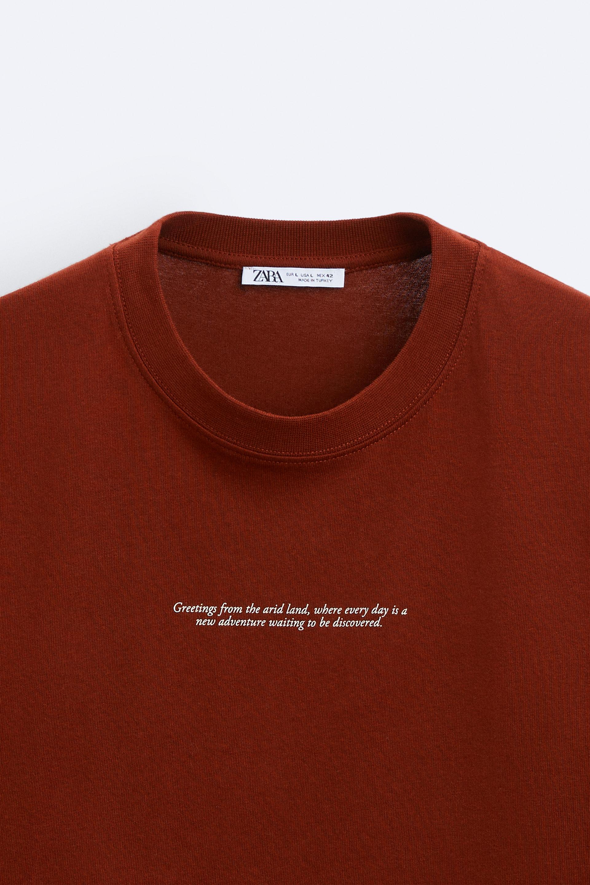 Tee shirt orange femme zara new arrivals