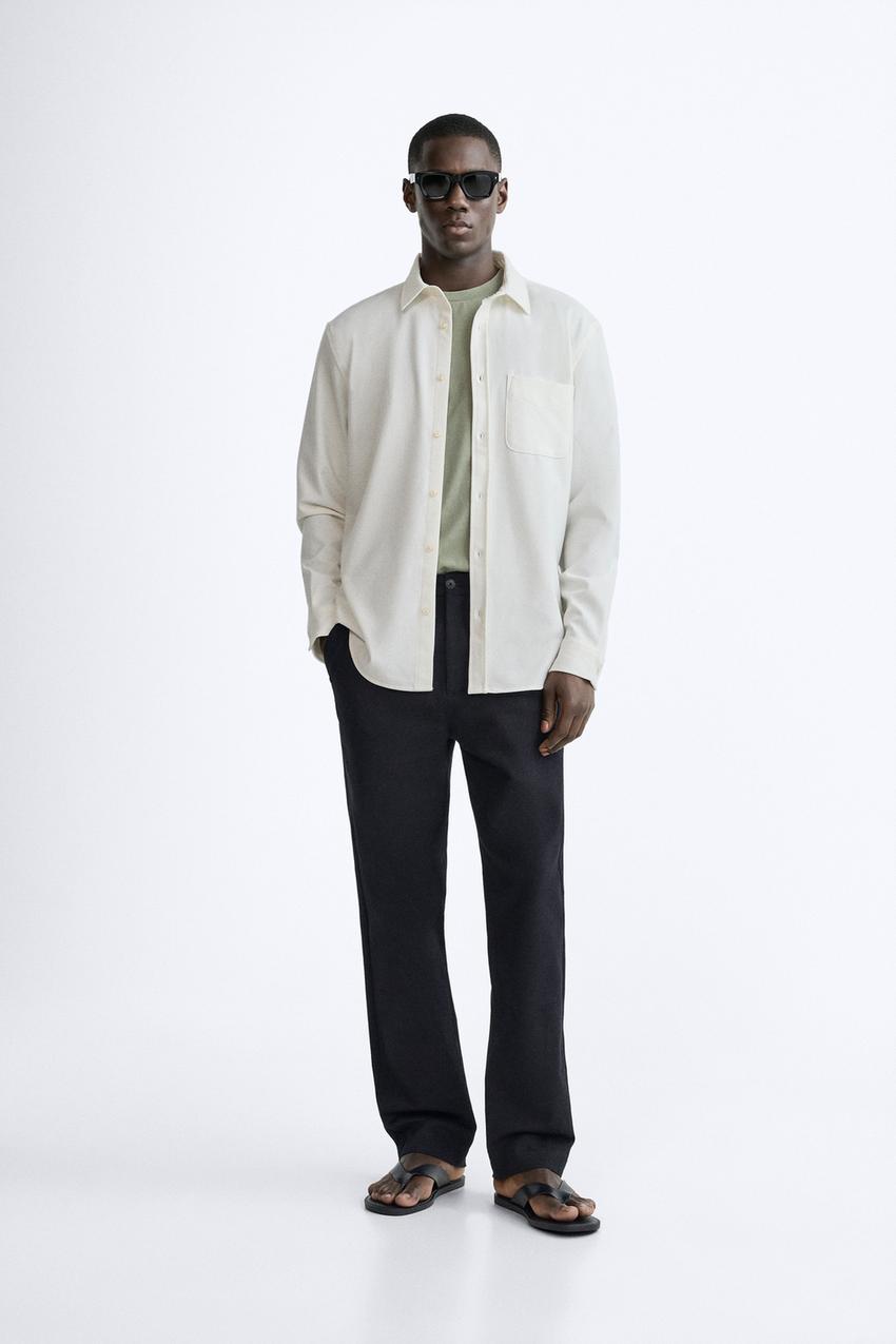 CHEMISE TEXTURE Blanc cass ZARA France