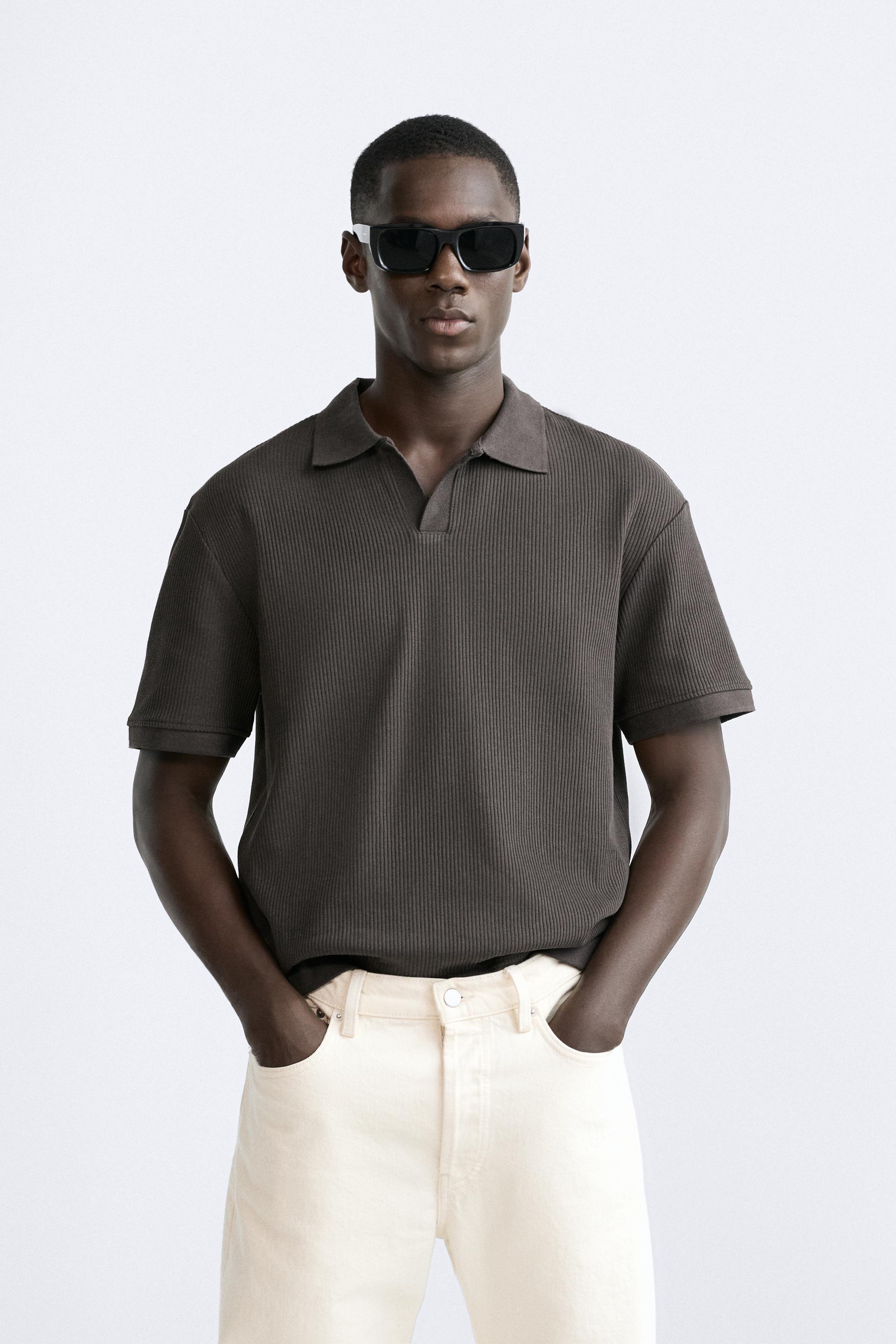 white polo shirt zara