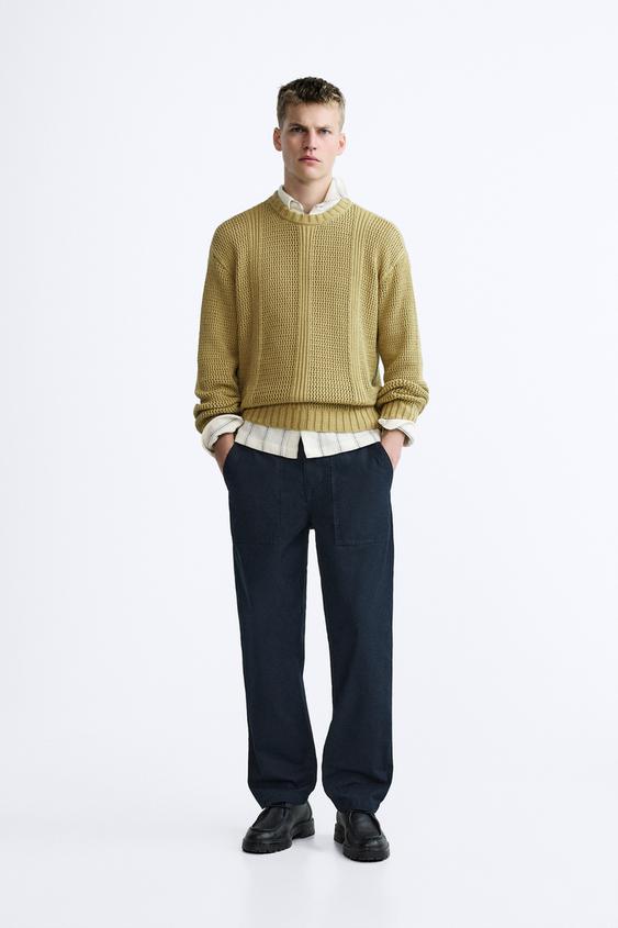 Pantalon cigarette 2025 homme zara