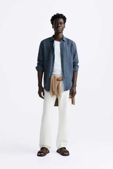 Zara deals chemise bleue