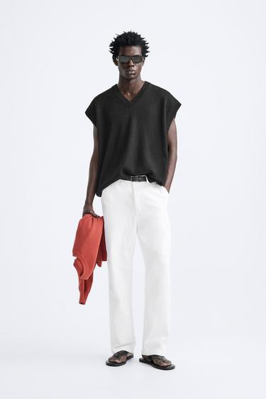 Pull col cheap v homme zara
