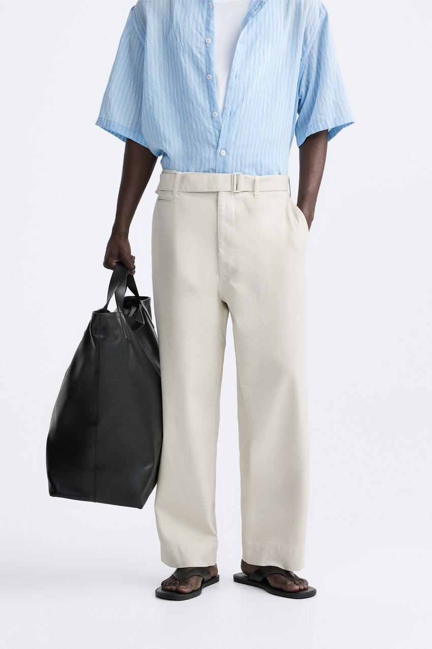 PANTALON CHINO CEINTURE Pierre ZARA France