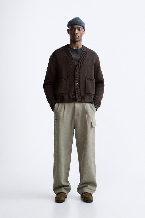 Zara cropped cardigan cheap