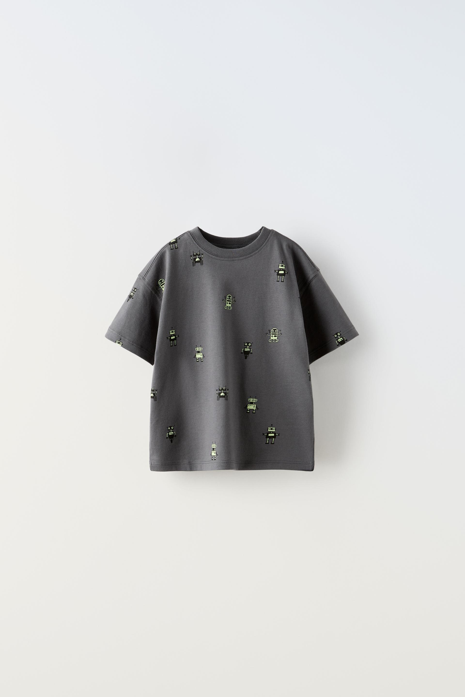 T shirt imprimé zara sale