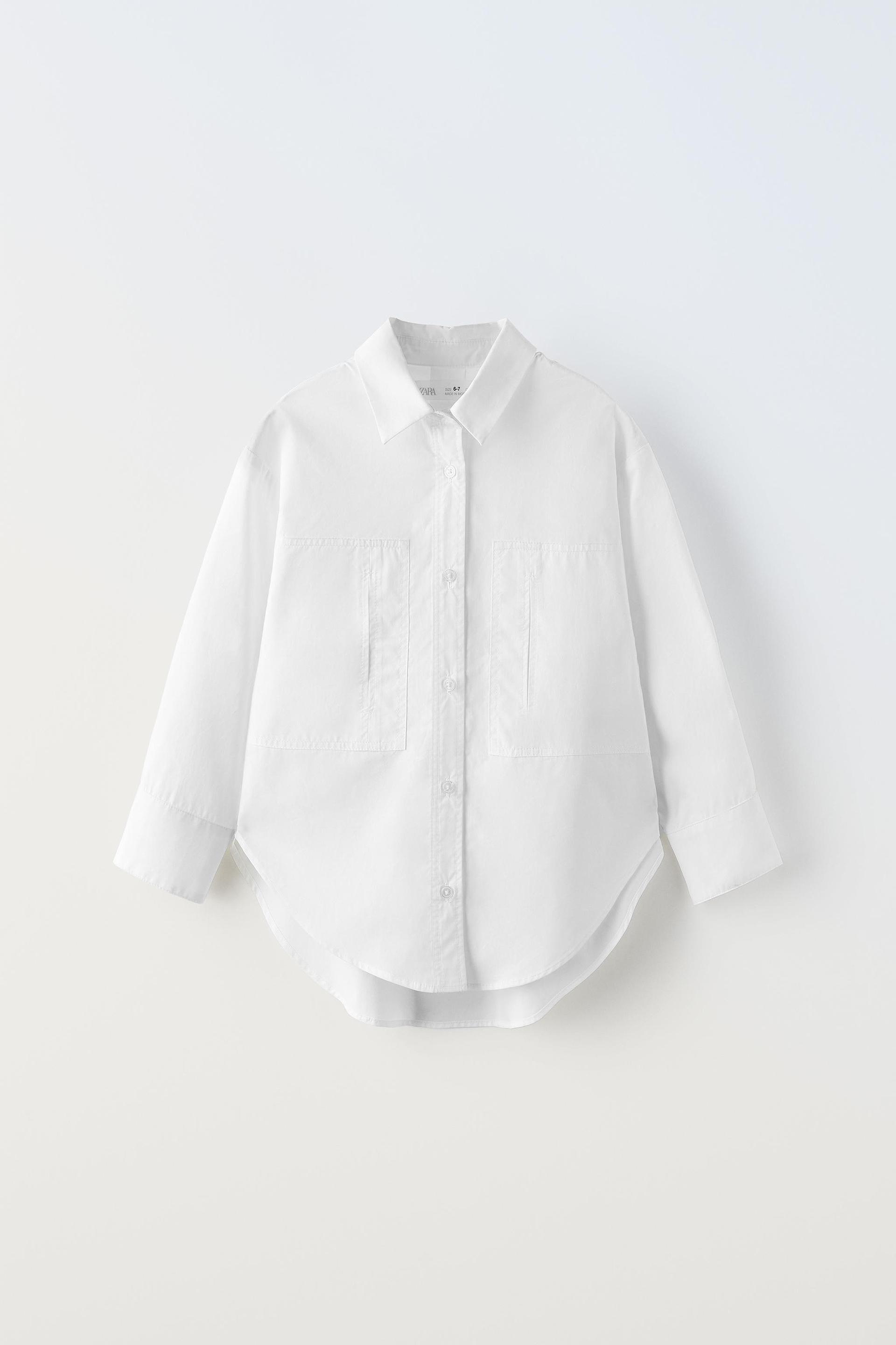 Camisa blanca 2025 basica zara