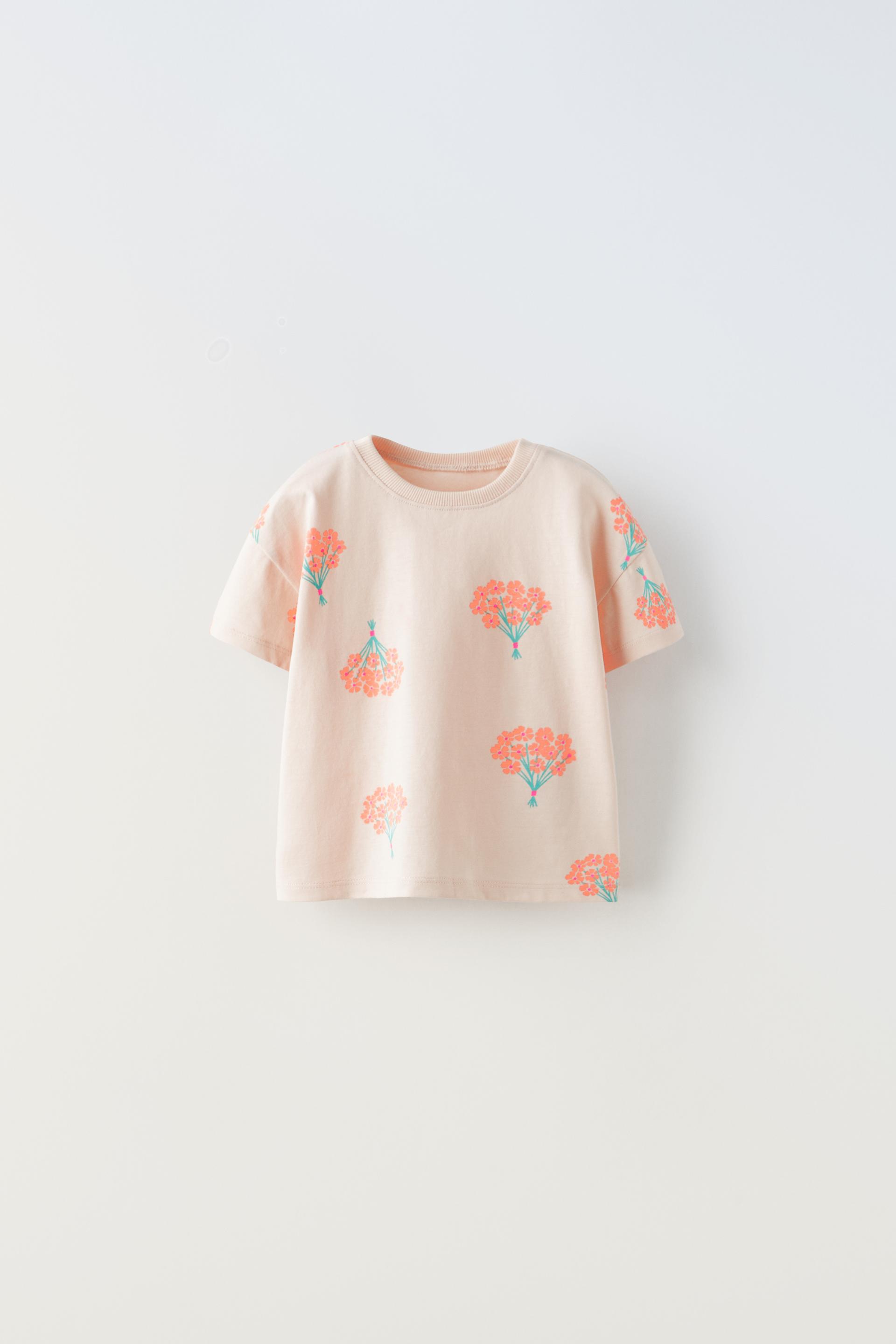 CAMISETA FLORES Blanco ZARA Estados Unidos de Am rica United