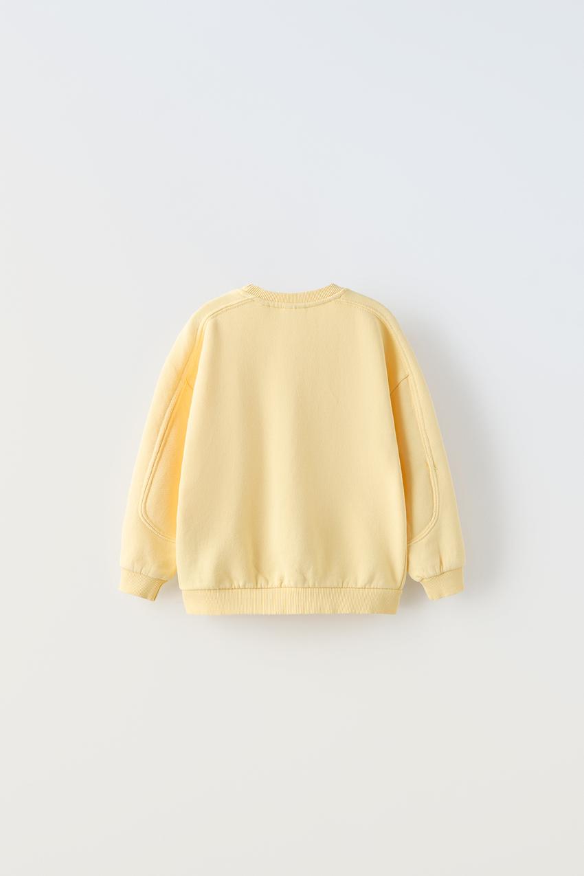 Zara yellow hoodie outlet