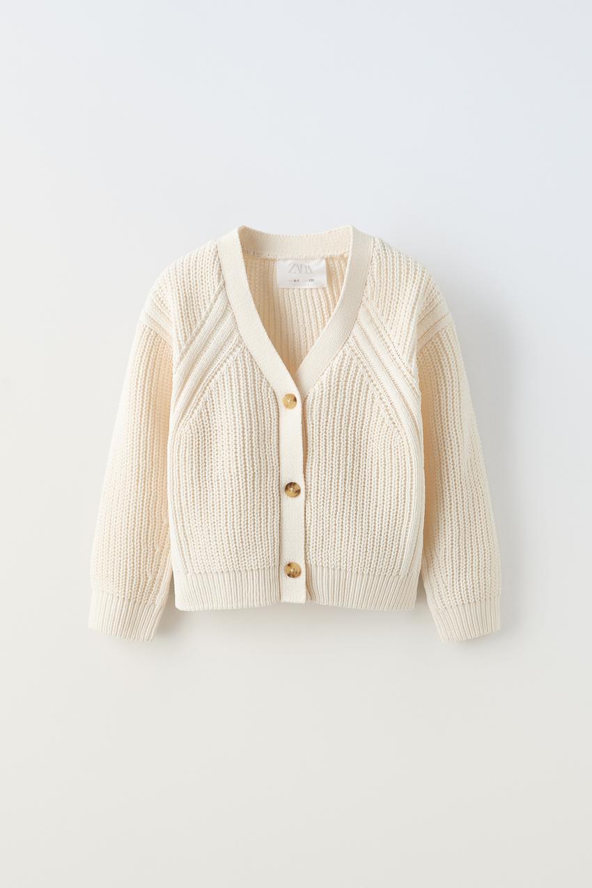 GILET EN MAILLE CHENILLE cru ZARA France