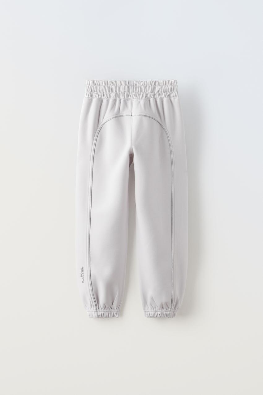 JOGGERS WITH SHIMMERY TRIM Ice ZARA Turkey