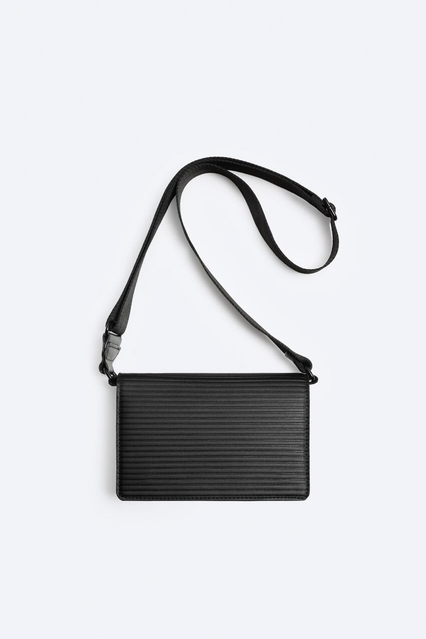 Zara - Mini Flap Crossbody Bag - Black - Men