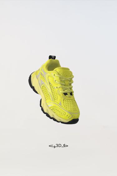 MESH TRAINERS - Neon Yellow by Zara - Image 0