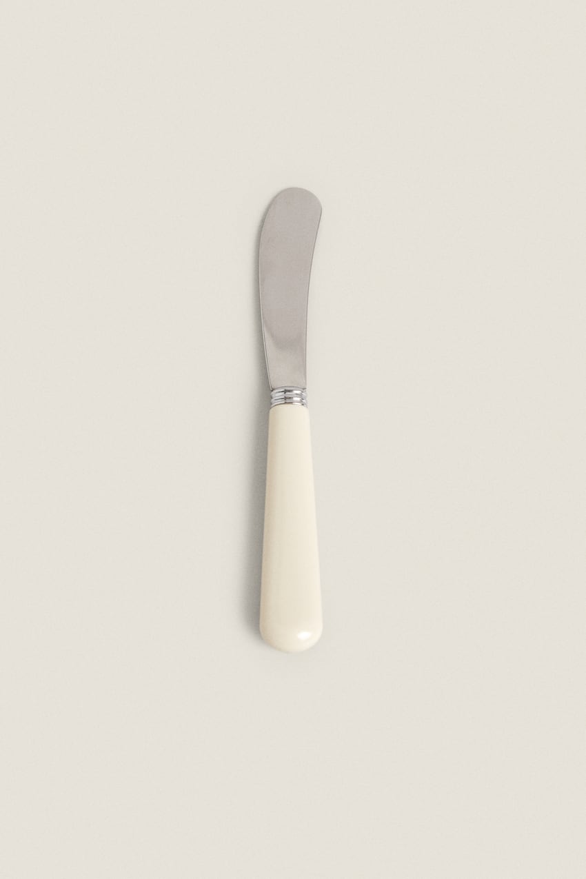 STAINLESS STEEL BUTTER KNIFE - Cream